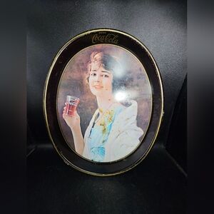 Coca-Cola Oval‎ Tray with Classic Lady Design